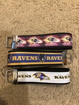 New Handmade Baltimore Ravens Football Wristlet Key Chain Hand Lanyard K... - £4.64 GBP