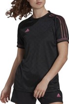 adidas Womens Activewear Ultimate Training Jersey, Small, Black/Pink - $64.00
