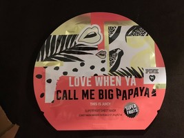 New Victoria´S Secret Pink Superfruit Sheet Mask Love When Ya Call Me Big Papaya - £4.78 GBP