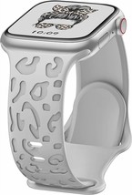 Strawberry Avocados iwatch leopard laser cut silicone band in Stone Gray... - $30.69