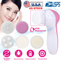 360 5 in 1 Facial Cleansing Brush Electric Face Body Scrub Tools Waterproof - £18.17 GBP