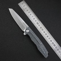 TwoSun TS16 D2 Steel Blade G10 Handle Outdoor Camping Folding Knife - $54.35