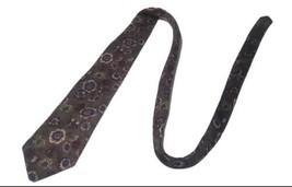 Mario Valentino Mens floral purple green Necktie Silk Tie 100% Italian Silk - €8,17 EUR