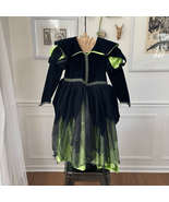 Wishcraft Witch Costume Black Velveteen Green 4 - $57.93 CAD