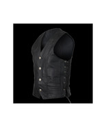 High Mileage Buffalo Leather Vest Nickel Snaps  Braid and Side Laces - $2,053.63 MXN+