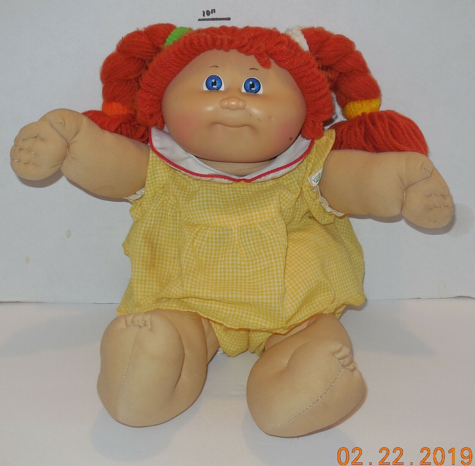 Primary image for 1985 Coleco Cabbage Patch Kids Plush Toy Doll Girl CPK Xavier Roberts OAA Orange
