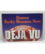 Vtg Denver Broncos Football Rocky Mountain News Deja Vu Super Bowl Poste... - $276.07 MXN
