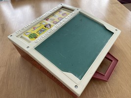 Vintage Fisher Price School Days Play Desk Only 176 1972 Chalkboard - £6.65 GBP