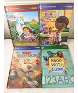 LeapFrog LeapReader book set 4 Disney Planes Doc McStuffins Dora the Exp... - $19.00