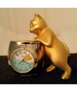 Miniature Elgin Clock Cat Fish Bowl Collectible with instructions and box - $22.00