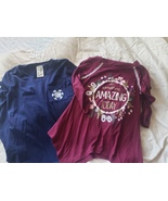 2 Girl&#39;s Lily Bleu Long Sleeve Shirts Size S (7/8) ^ - $20.51 CAD