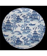 4 Shabby Chic Asian Inspired Blue White Matte Finish 11&quot; Melamine Dinner... - $64.40 CAD