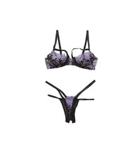 Shirley of Hollywood Women&#39;s Stunningly Beautiful Embroidered Bra Set, 31426, bl - £35.35 GBP