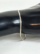 Vintage 925 Italy Silver Women’s  Herringbone Bracelet 7 Inch - 1.2g - $18.46