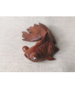 Vintage Handcarved Wooden Japanese Koi Carp Fish [B] - $63.22 CAD