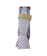 ORIGINAL PENGUIN White Check Bow Self-Tie Tie Polka Dot Cotton Pocket Sq... - $459.56 MXN