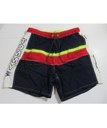 Tommy Hilfiger Mens Swim Trunks Navy / Red / Neon Yellow EUC Large - $27.66 CAD