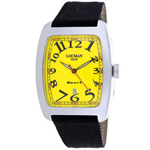 Locman Men&#39;s Classic Yellow Dial Watch - 487YL - £99.43 GBP