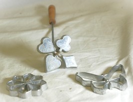 Pastry Shell &amp; Rosette Cookie Tart Molds Butterfly Daisy Diamond Club He... - $9.89