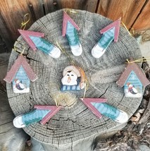 Country Rustic Style Chrstmas Resin Ornaments Lot  of 8 Contemporary - $8.15