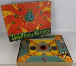 Vintage 1930&#39;s Classic Tiddledy Winks Game by American Toyworks, New York - £31.97 GBP