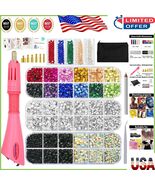 Professional Rhinestone Bedazzler Kit with 5200 Pcs Crystals in Pink Zip... - $64.33 CAD
