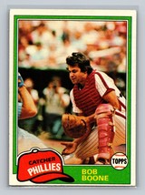 Bob Boone #290 1981 Topps Philadelphia Phillies - £1.28 GBP