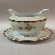 Royal Embassy China Gravy Boat Attached Under Plate RUTLAND Japan - $18.70