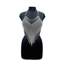 Medieval Chainmail Top Metal Aluminum Fancy Medieval Cosplay Costume | H... - $99.00