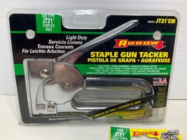 New Arrow JT21 CM Staple Gun Tacker Light Duty w/New Box 1,000 Staples - $17.80