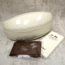 COACH New York Gloss Off-White Sunglasses Clamshell Hard Case w/Cloth &amp; ... - $11.84
