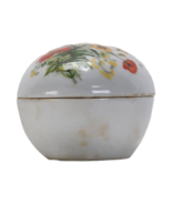Vintage Floral Design Lefton Trinket Dish #1485 Egg Shaped Made In Japan - $297.83 MXN