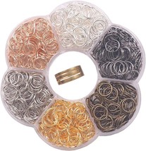 900 Jump Rings Silver Gold Bronze Copper Split Rings 10mm Open Findings Bulk - £14.23 GBP