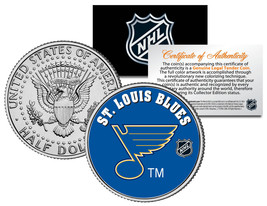 St. Louis Blues Nhl Hockey Jfk Kennedy Half Dollar U.S. Coin * Licensed * - £6.85 GBP