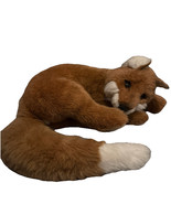 Vintage Avanti Wallace 1983 Furry Fox Laying Down Plush Stuffed Animal Rare - $60.76