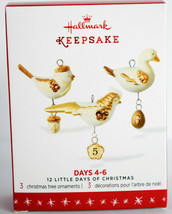 Hallmark 12 Little Days of Christmas  Days 4-6  Keepsake Miniature Set of 3 - $18.40