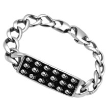 TK573 - High polished (no plating) Stainless Steel Bracelet with No Stone - $28.28