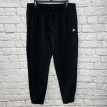 Adidas Womens Golf Jogger Pants Black Size L Knit Pockets Drawstring - £23.70 GBP