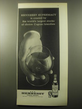1959 Hennessy Cognac Ad - Supremacy is created by the world's largest stocks - $14.99