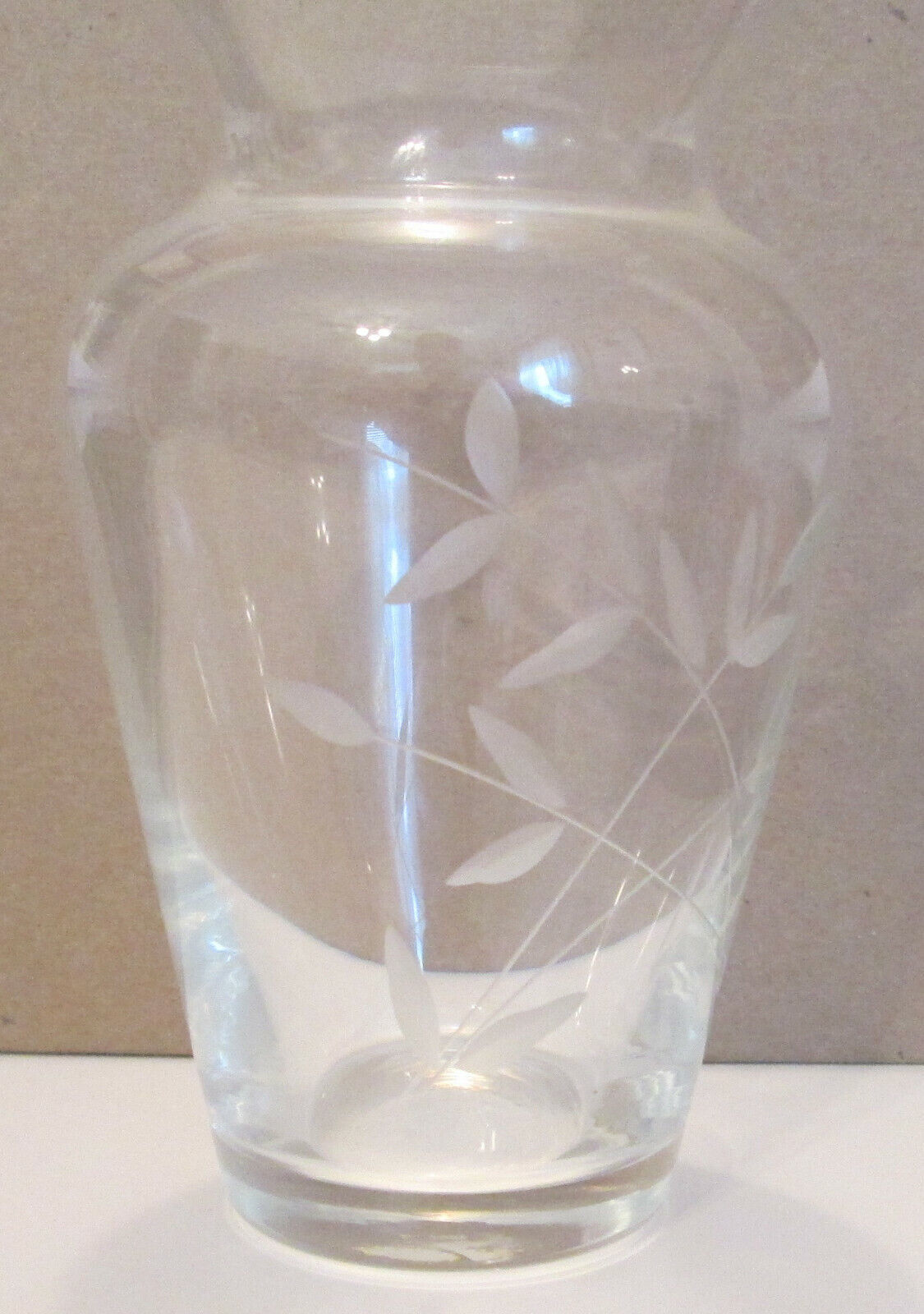 LENOX GLASS  CRYSTAL VASE CENTERPIECE - £19.45 GBP
