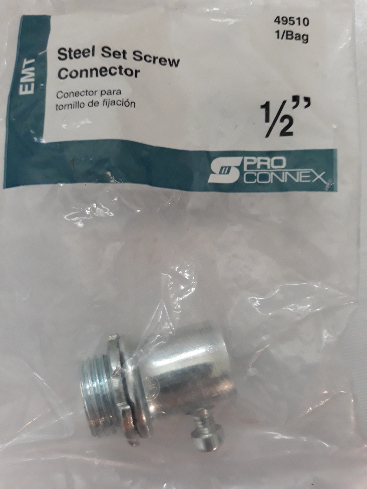 Sigma ProConnex 1/2-in Zinc-plated Steel Set Screw Connector Conduit Fit... - $5.75