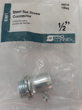 Sigma ProConnex 1/2-in Zinc-plated Steel Set Screw Connector Conduit Fittings - £4.49 GBP