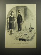 1950 Cartoon by Syd Hoff - Romantic, hell! You didn&#39;t pay the light bill - £14.50 GBP