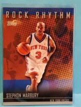 2004-05 Topps Basketball Rock Rhythm Stephon Marbury #RR-SM New York Knicks - £1.14 GBP