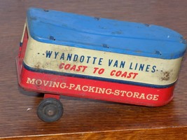 Vintage Wyandotte Van Lines Tin Toy Trailer - €37,99 EUR