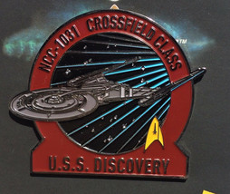 Star Trek Discovery TV Series USS Discovery Large Metal Enamel Pin NEW UNUSED - £11.42 GBP