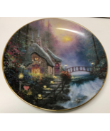 Thomas Kinkade Falbrooke Cottage 1st Edition Porcelain Plate - €12,94 EUR