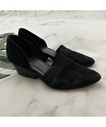 Eileen Fisher D&#39;Orsay Heels Size 8 Black Suede Point Toe Block Heel Mesh... - $47.37 CAD