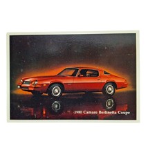 Postcard 1980 Camaro Berlinetta Coupe Classic Car Dealer Promotion Chrome - $8.50