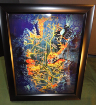 FRAMED HOUSE OF THE DRAGON PAINTED TABLE GLASS FRAME PHOTO 16X13 - $22.67